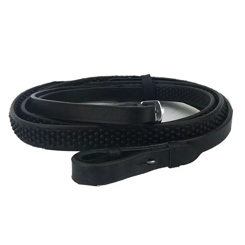 EcoRider Ultra Comfort Flexi Reins - Black